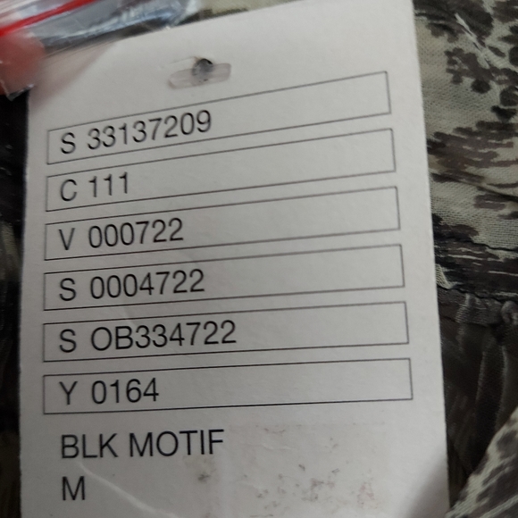 Urban Outfitters kimchi blue black patterned sheer wrap blouse - Picture 4 of 5